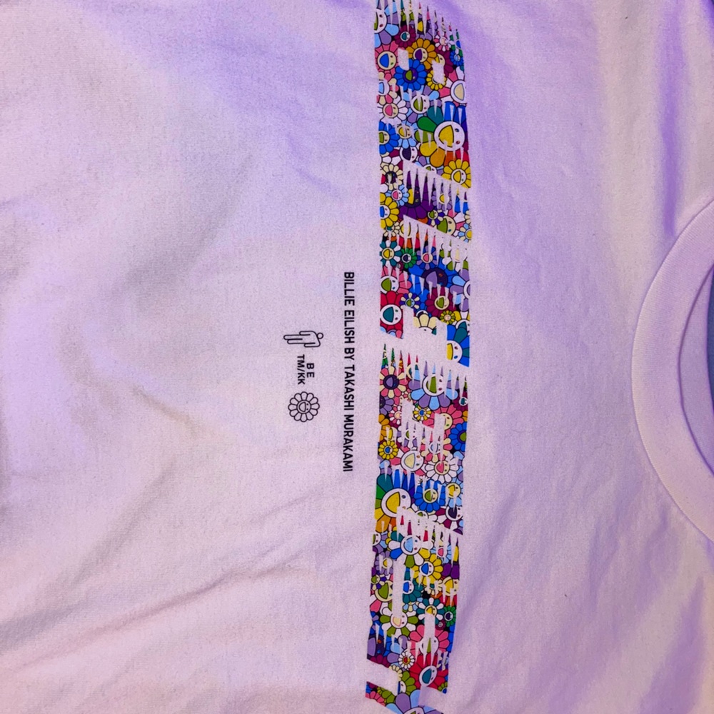 billie ellish merch/colab tee